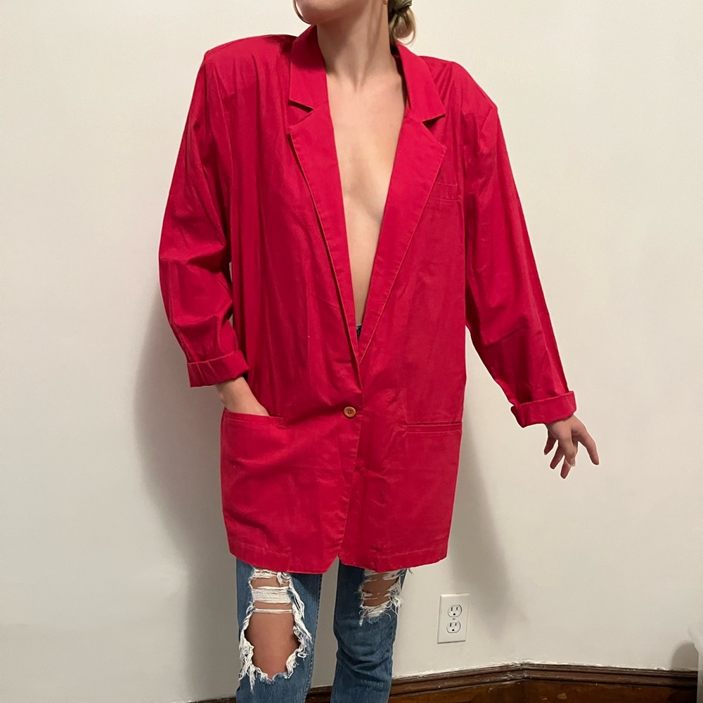 Vintage 80s boyfriend blazer